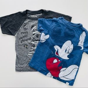 Halloween ready! Two 4T tees for your Mickey loving toddler!
